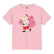 Kid's Bejeweled Santa Tee in Blossom