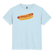 Kid's Brewed Different Hot Dog Tee in Chambray