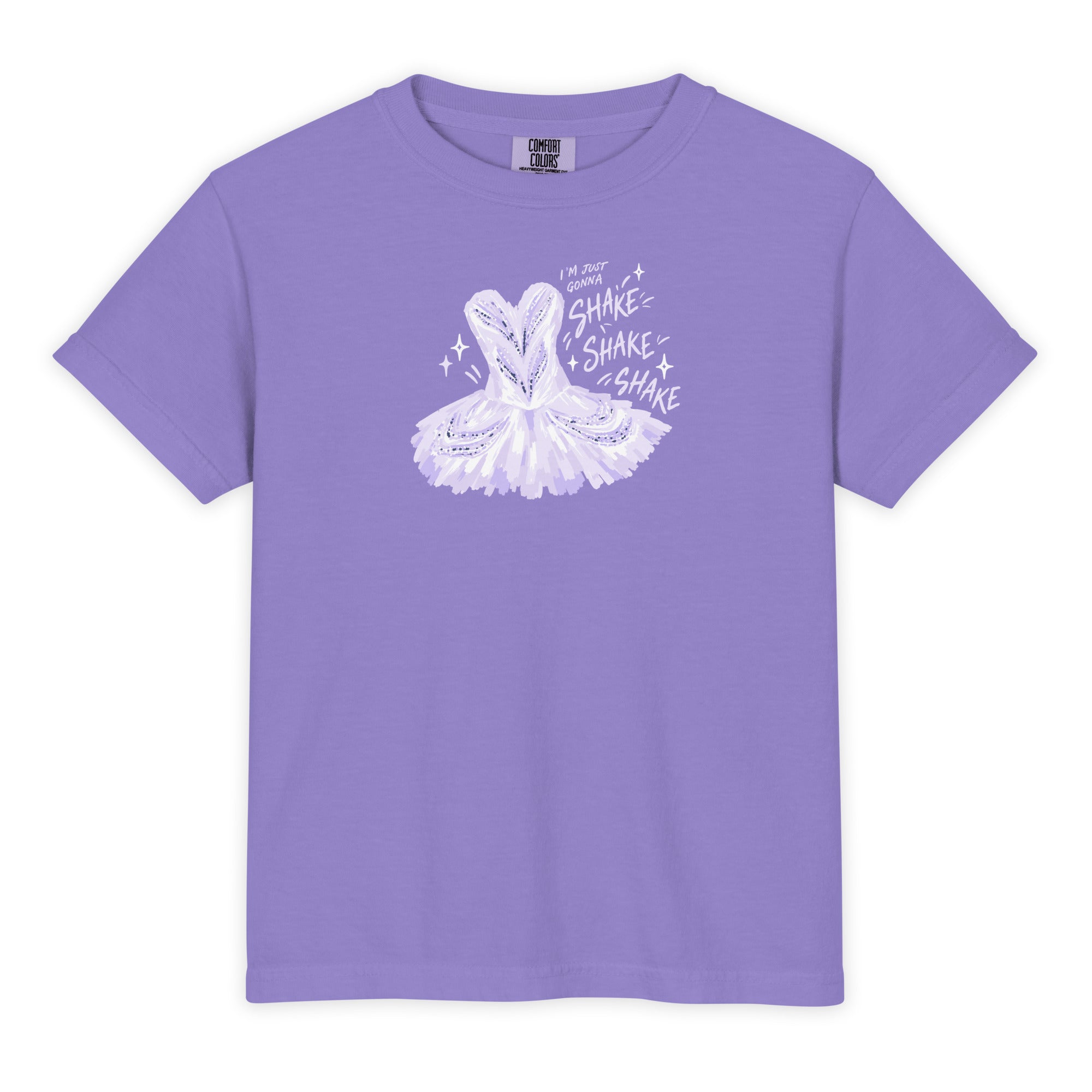 Kid's Shake Shake Shake Tee in Violet