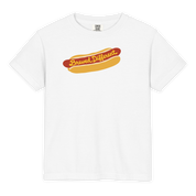 Kid's Brewed Different Hot Dog Tee in White